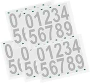 Parliky Vinyl Number Stickers Set 5 Sheets Adhesive Numbers for Bins 0-9 Large Reflective Stickers for Outdoor Signs