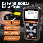 Foxwell BT705 Car Battery Analyzer 12V & 24V AGM / EFB Flat Plate Battery Tester