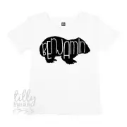 Personalised Wombat T-Shirt For Boys, Boys Birthday Gift, Australiana Gift,