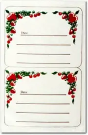 Norpro 602 Canning Jar Labels 0.25 L x 2.5 H x 2 W in. (Pack of 12)