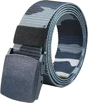 [Dcvmvmn] Men's Automatic Buckle Nylon Belt Outdoor Canvas Belt Casual Web Belt With Buckle, Camo1 3