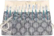 Classic Style Canvas Artist Paint Brush Holder Roll Up Bag Case Storage Pouch for Acrylic Watercolor Oil Draw Pen