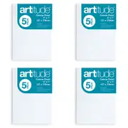 4x 5pc Artitude Cotton 5x7'' Canvas Panel Art/Craft 280gsm Oil/Acrylic Painting