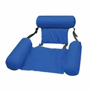 Inflatable Floating Water Hammock Float Pool Lounge Bed Swimming Chair BLUE