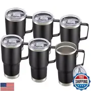 Cool Yoleb 20 oz Tumbler with Handle and Lid Stainless Steel Tumblers Bulk Do