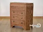 UNIQUE STORAGE CHEST - Hand Carved Moroccan Trunk - Decorative Berber Furniture