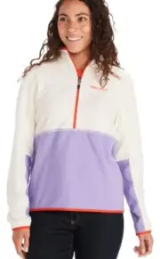 Marmot Womens Fleece 1/2 Zip Pullover Rocklin Size M
