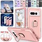 For Google Pixel 8 Pro 8A 7A 7 6 Shockproof Heavy Duty Ring Stand Case Cover