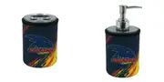 Adelaide Crows AFL Bathroom Set Soap Dispenser And Toothbrush Holder