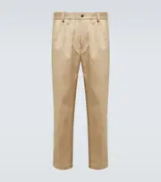 [Junya Watanabe] Junya Watanabe Cotton gabardine straight pants UK 30 beige