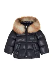 Moncler Kids Salzman Quilted Shell Jacket (3 months-3 Years) - Navy 3 years