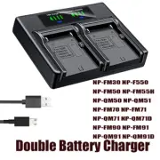 USB Battery Charger For SONY NP-FM90 FM91 QM91 QM91D BC-VM50 VM10 BC-V615