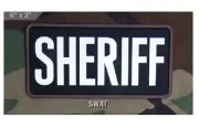 Morale Patch - Milspec Monkey - SHERIFF - 6 " x 3 " - Large Size - SWAT - PVC