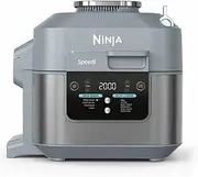 [NINJA] Speedi 10-in-1 Rapid Cooker, Air Fryer and Multi Cooker, 5.7L, Meals for 4 in 15 Minutes, Air Fry, Steam, Grill, Bake, Roast, Sear, Slow Cook & More, Cooks 4 Portions, Sea Salt Grey, ON400UK