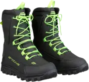 Arctiva Advance Boots 12 Black Hi-Viz Green 3420-0652