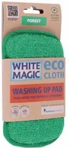 White Magic Eco Cloth Washing Up Pad Forest