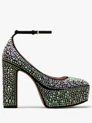 Gia Pavé Platform Pumps