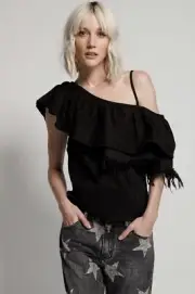 One Teaspoon Luxure Cindy Ruffle Top Size XS BRAND NEW