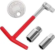 Mardatt 4Pcs Universal Joint Spark Plug Socket Wrench with 16mm and 21mm Spark Plug Socket and Spark Plug Gap T-Handle Spark Plug Socket Removal Tool for Motorcycles Lawn Mowers