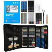 72PCS Drawing Supplies Sketching Set,Art Kit include Drawing & Colored Pencil...