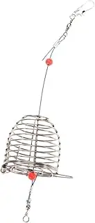 Alasum 5 Pcs Bait Cage Basket Fishing Keep Nets Cage Feeders Fishing Traps for Fish Fishing Trap Swingers Carp Fishing Tackle Holder Bobbins Carp Fishing Carp Fishing Accessories Red