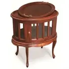WINTON OVAL TEA TABLE SIDE TABLE COFFEE TABLE CABRIOLE LEGS SOLID MAHOGANY