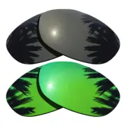 Black&Green Polarized Replacement Lenses for-Costa Del Mar Fathom