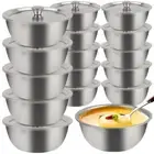 Lid Steamed Egg Bowl 10cm Soup Cup Food Storage Container Stew Bowl Salad