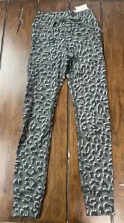 OFFLINE By Aerie Leopard Print Legging Dark Gray Size Large