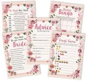 Inkdotpot Floral Theme Bachelorette Party Games Set Bundle Of 5-GCs