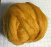 Golden Orange - Finest Romney & Merino Wool Roving (.5 Oz)