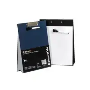 ColourHide A4 Clipboard Folder With Whiteboard Includes Pen and Eraser - NAVY BL
