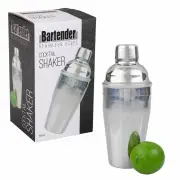 Professional Bartender Stainless Steel Cocktail 3 piece Cobbler Design Shaker
