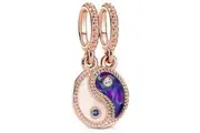 PANDORA CHARMS Mod. SPLITTABLE YIN & YANG SPARKLING