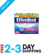 Denture Cleanser Tablets 252 Count Effervescent Stain Removal Daily Use