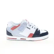 Globe Sabre GBSABR Mens Blue Leather Lace Up Skate Inspired Sneakers Shoes
