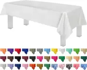 Disposable Plastic Tablecloth, Rectangle Table Cover, Thicken Plastic Tablecloth