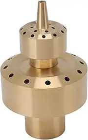 Copper Double Column Fountain Nozzle, Music Fountain Landscape Nozzle, Water Feature Nozzle, Suitable for Gardens. (G1in)