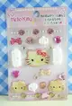 【震撼精品百貨】Hello Kitty 凱蒂貓 KITTY立體鑽貼紙-蝴蝶結白 震撼日式精品百貨