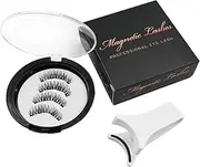 Magnetic Eyelashes with Applicator, Magnetic Lashes Natural Look, Professional Eye Lashes No Glue Required, Resuable False Eyelashes without Eyeliner, 1 Pairs, 5-8 mm