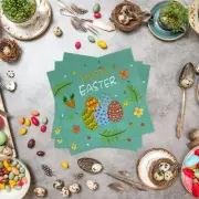 20PCS Easter Party Egg Tissue Paper Table Decoration Egg Carrot Pattern NEW-