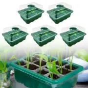 5Pcs Seed Starter Trays 12 Holes Grow Trays Plant Germination Root Trainer NEW