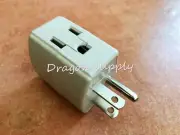 New 3 outlet Wall Mini Plug Grounded Indoor AC Outlet Adapter Tap ETLTravel