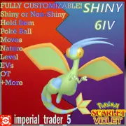 Pokémon Scarlet and Violet ✨SHINY✨ Flygon W/ Best 6IV + Customizable