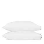 Matouk Stella Scalloped Embroidered Standard Pillowcase, Pair