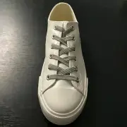 3pair No Tie Elastic Flat Shoelaces One Size Fit All Kids Adults Sneakers Canvas
