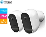 Swann 2-Pack 1080p Wire-Free Outdoor Security Camera - White