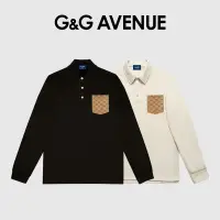 在飛比找蝦皮商城精選優惠-G＆G Avenue 新款高檔輕奢口袋POLO衫<卡其色+黑