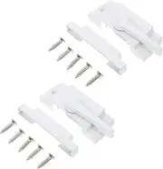 TEHAUX 2Sets Theft Window Sash Locks Durable Security Locks for Sliding Doors Easy Installation Zinc Alloy Material Protects and Pets for Home Security