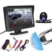 4.3" HD LCD Monitor Car Reverse Camera Kit Rear View Backup IR Night Vision
